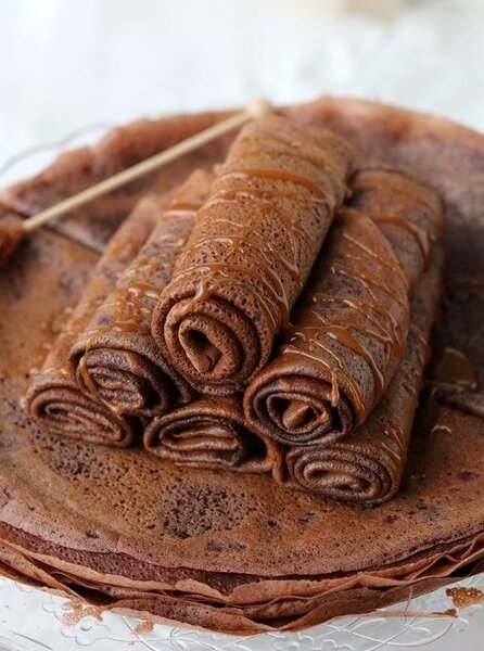 Crêpes au chocolat délicieux
