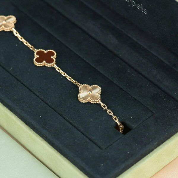 Solid van cleef stainless steel bracelets