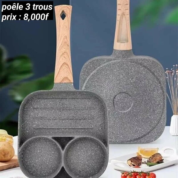  poêle 3 trous