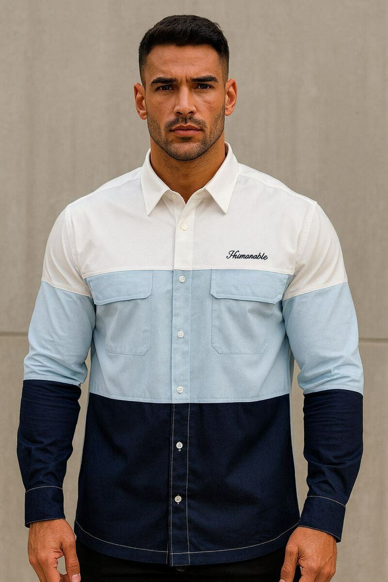Chemise homme élégante multicolore
