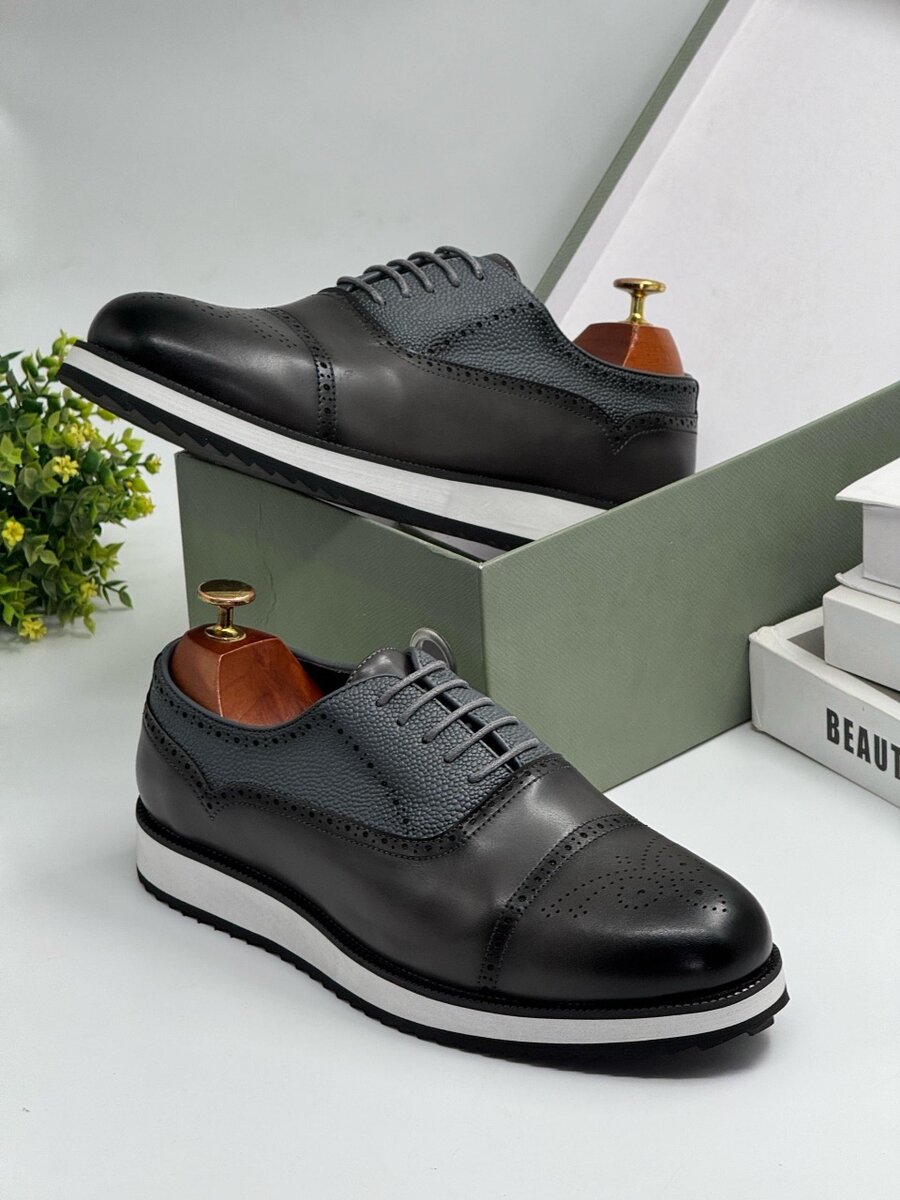 BERLUTI GREY AND WHITE