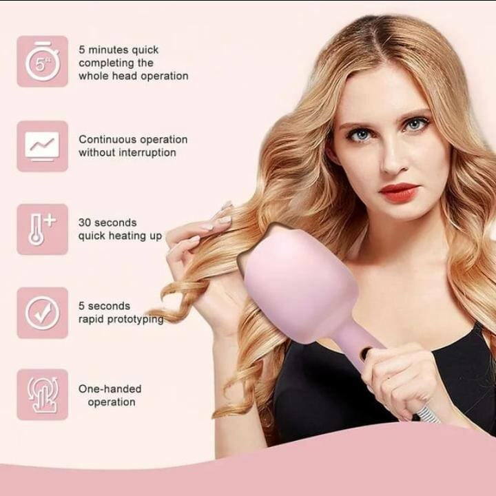 Fer à friser pour cheveux bouclés.