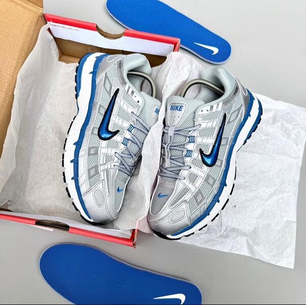 Nike Sneakers Argent Bleu Hommes
