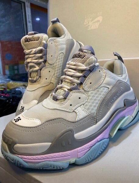 Baskets chunky multicolores