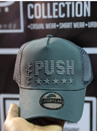 gray cap
