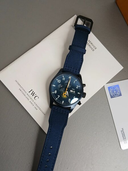Blue Dial Top Gun IWC Watch