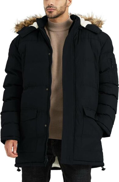 Doudoune et manteau.