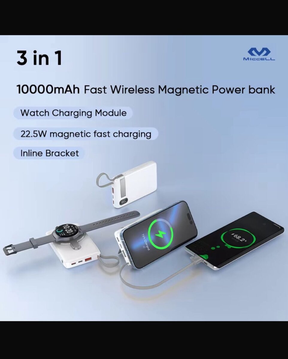 Power bank 3 en 1