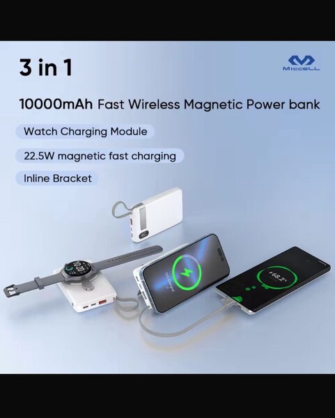 Power bank 3 en 1