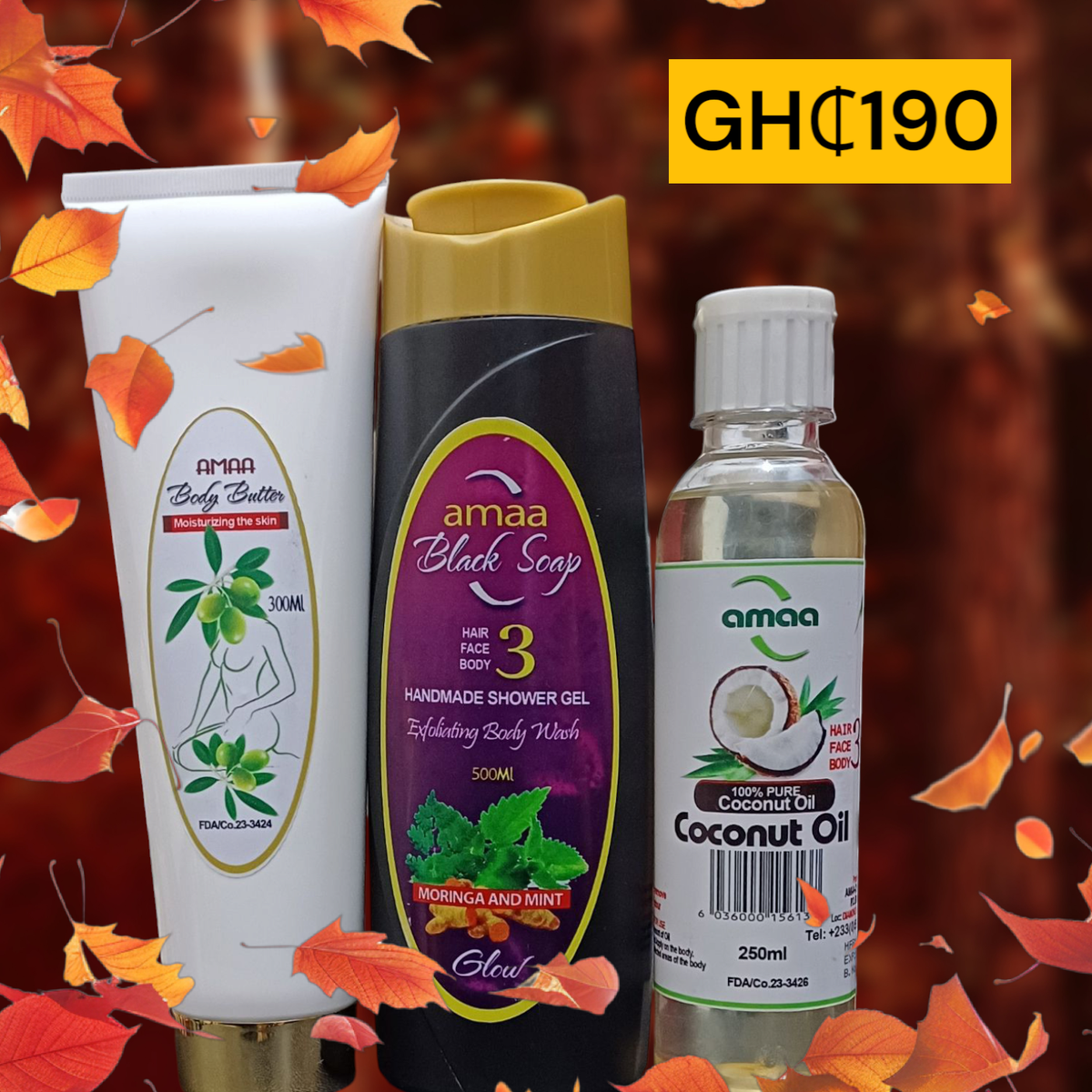 Amaa Skin Care Products - Set