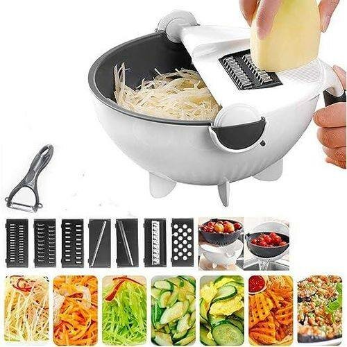 9-in-1 Vegetable Cutter Slicer - White/Grey