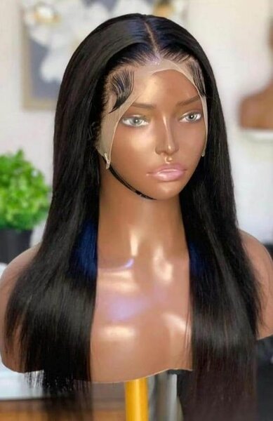 perruque cheveux synthétiques longue droite