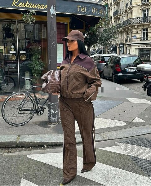 Ensemble décontracté marron