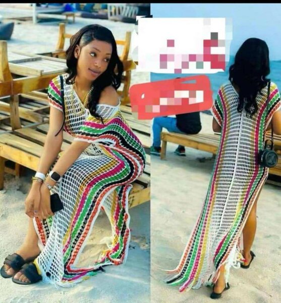 Longue robe filet