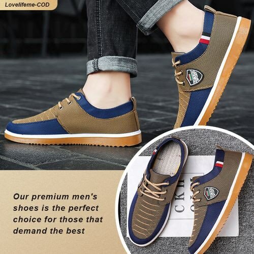 ASHION 2024 Men's Casual Sneakers Big Size 39-48 - Brown