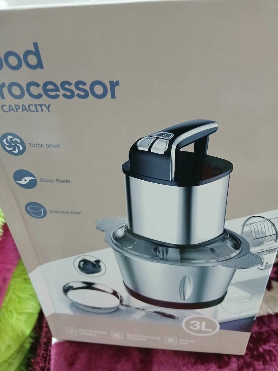 Robot de cuisine inox 3L puissant