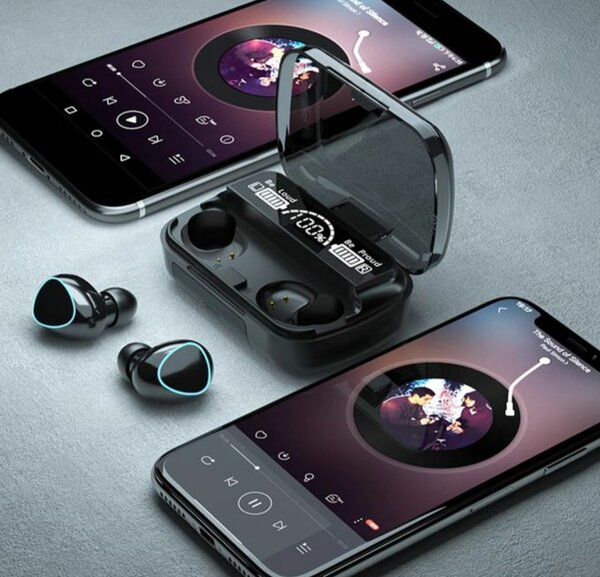 Ecouteur bluetooth casque sans fil mini powerbank M10