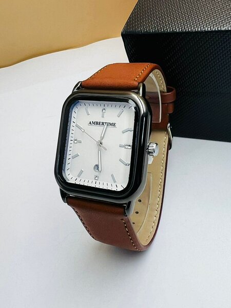 Montre manche en cuir