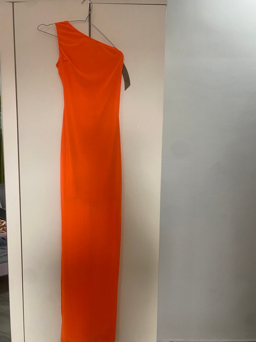 Robe de soirée orange