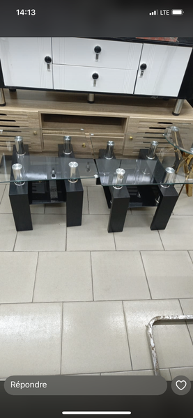 Table basse en verre moderne