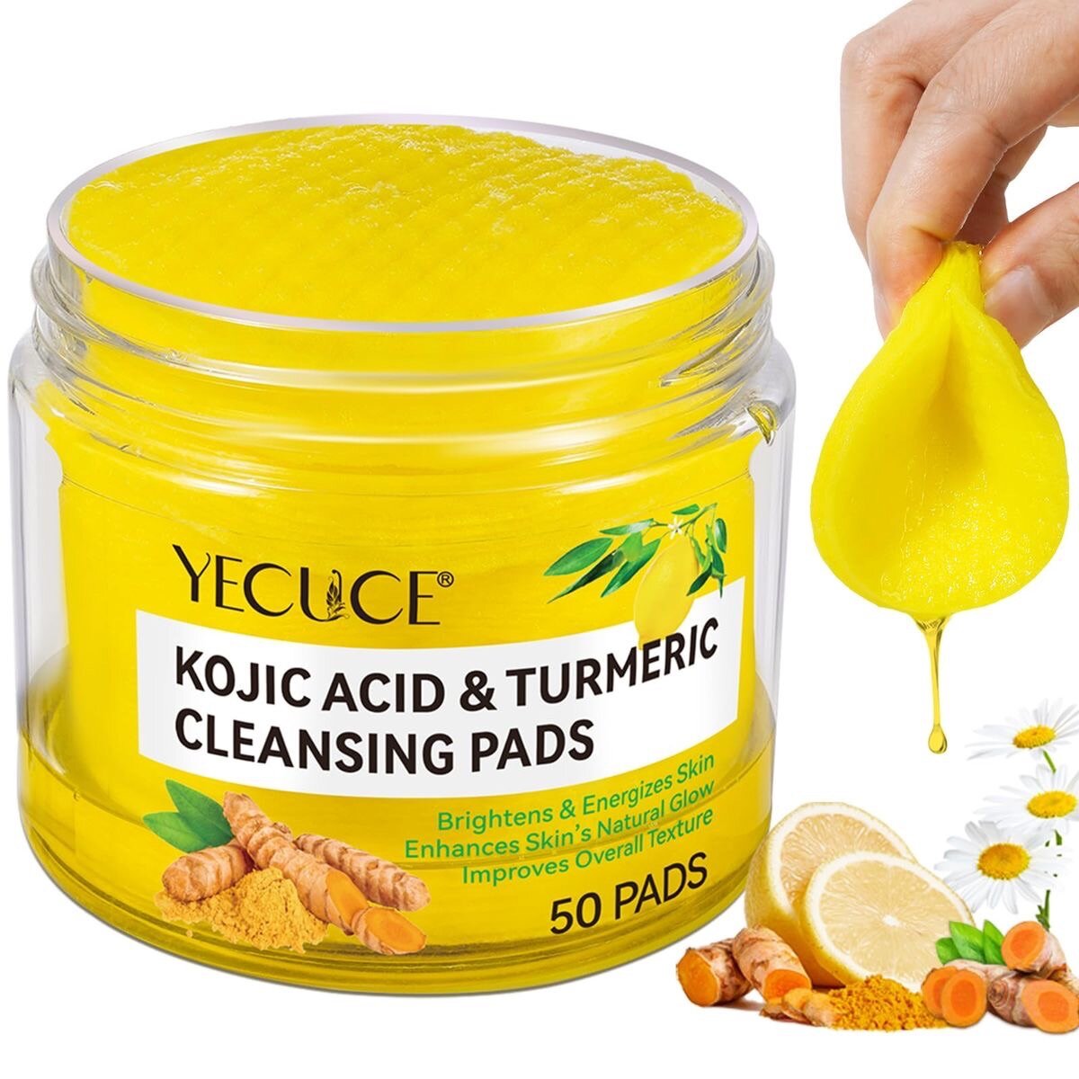 Pads Nettoyants Curcuma et Acide Kojique