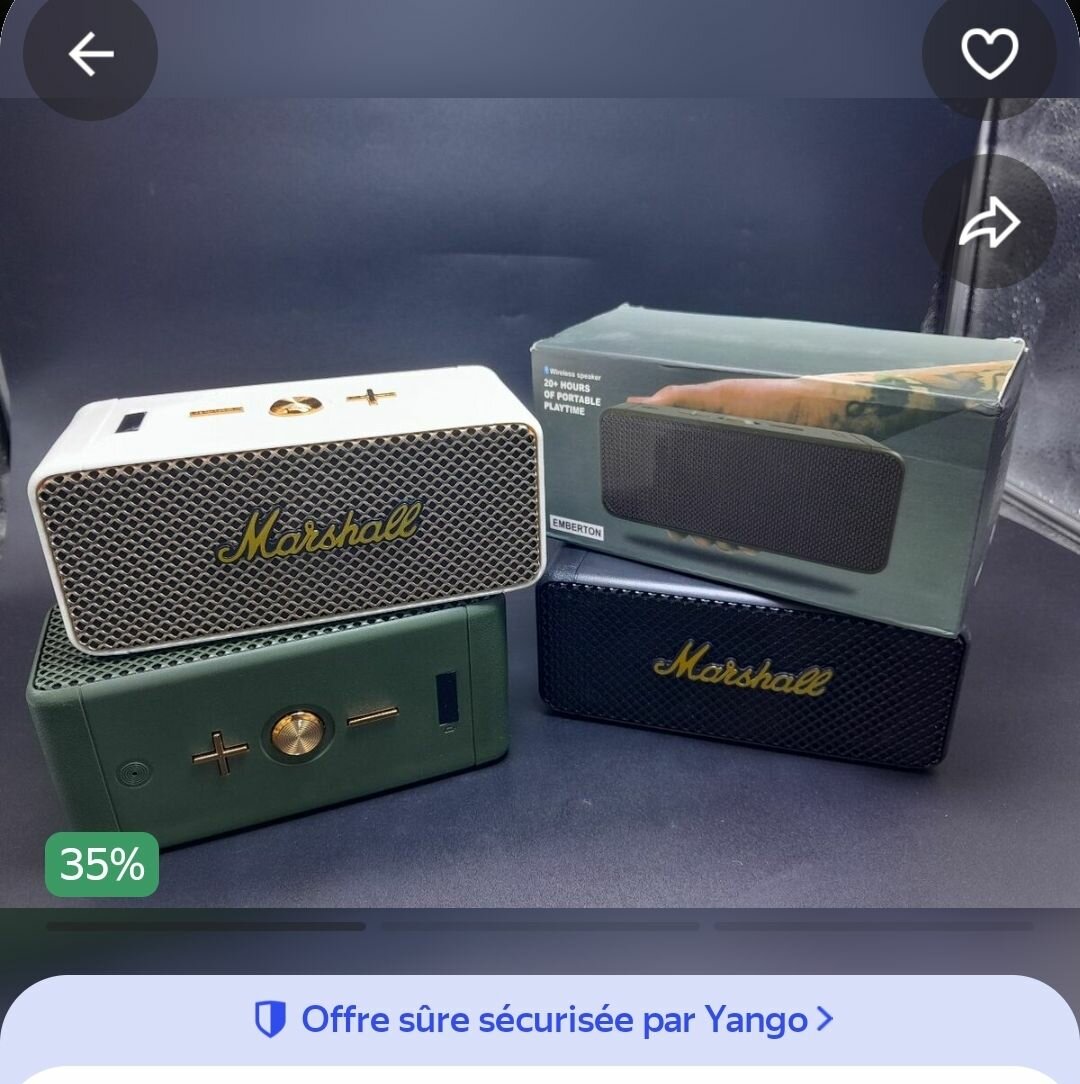 Enceinte Bluetooth Marshall Portable