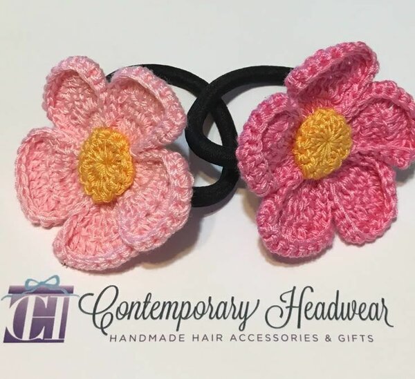 Élastiques Fleurs Tricotées