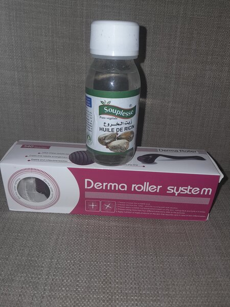 Pack Derma Roller et Huile de Ricin