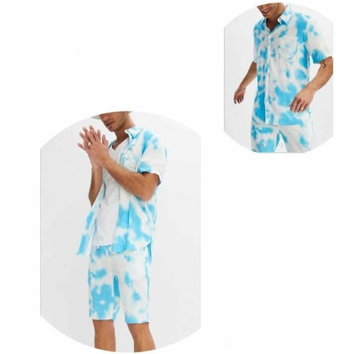 Tenue d'été tie-dye homme