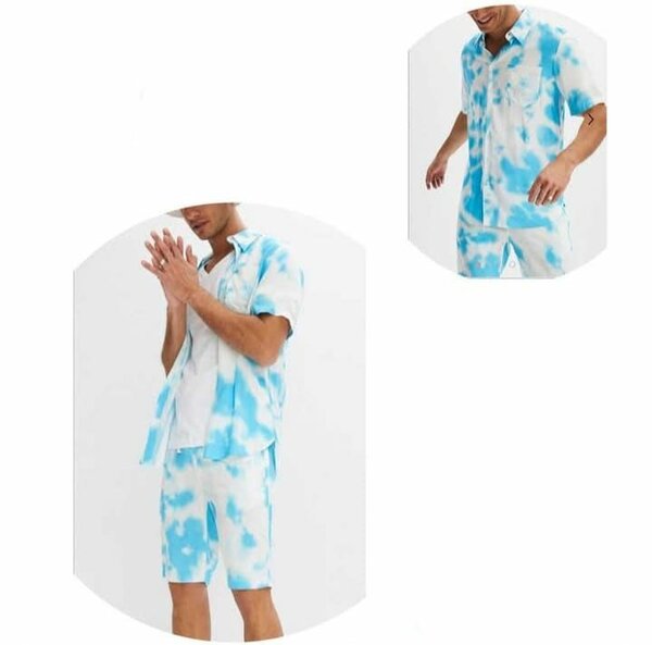 Tenue d'été tie-dye homme