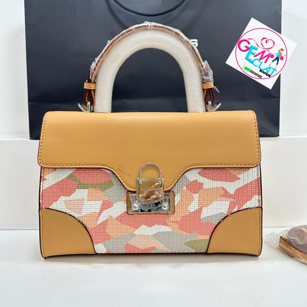 Sac jaune rose