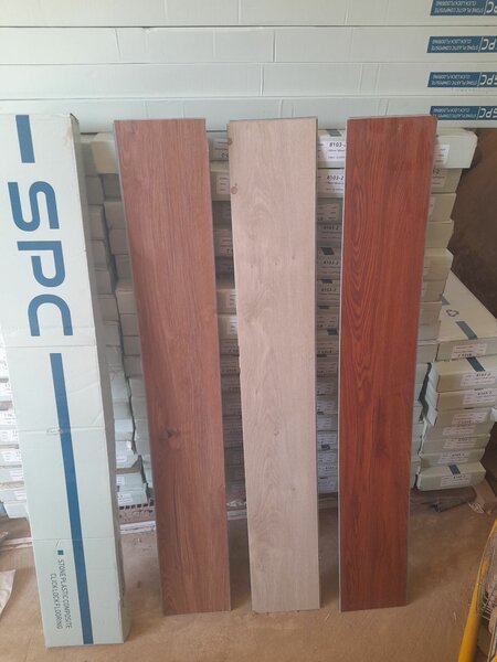 SPC floor tiles