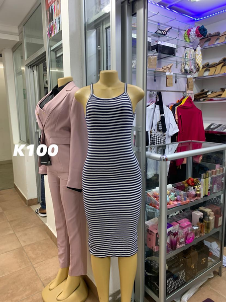 Tight striped dress