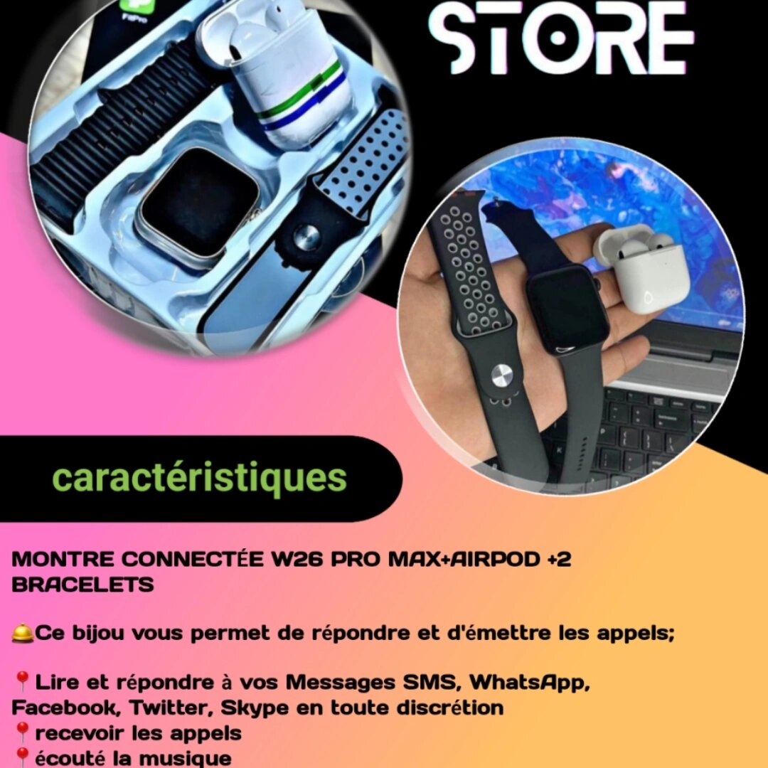 MONTRE CONNECTÉE +AIRPOD PRO