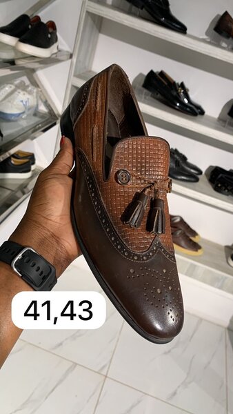 brown shoes