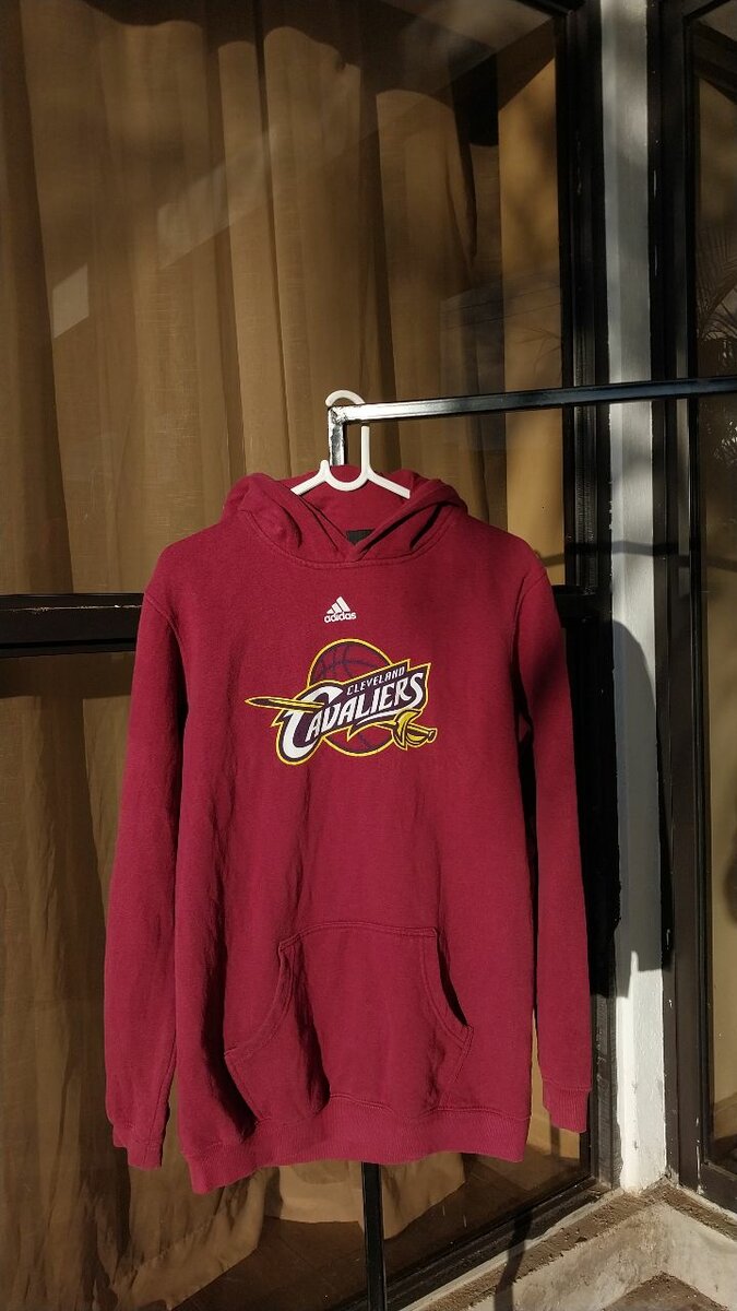 Red Adidas hoodie