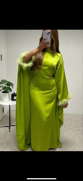 Elegant woman wears