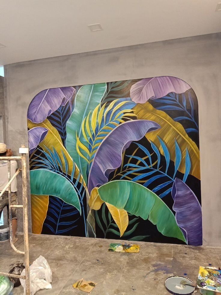 Fresques murales végétales