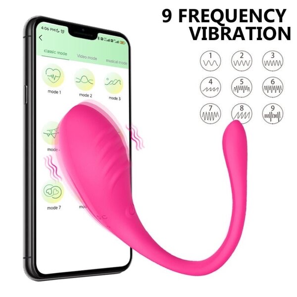 Mobile app control vibrating egg