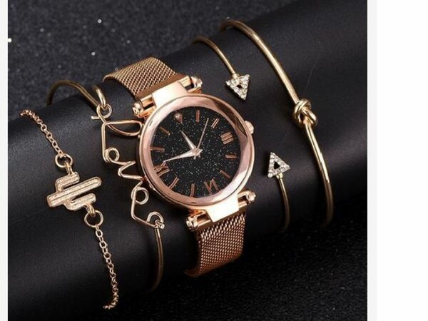 Ensemble montre bracelet pour femme