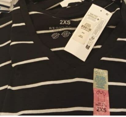 T-shirt à rayures en coton