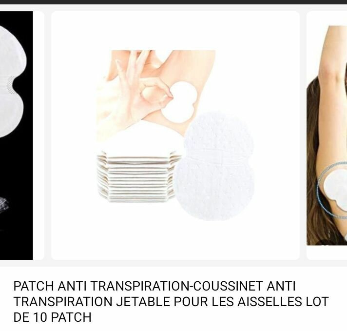 Patch anti transpiration coussinet
