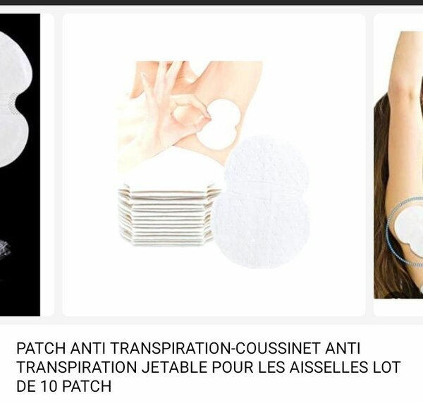 Patch anti transpiration coussinet
