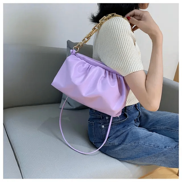 Gold chain handbag