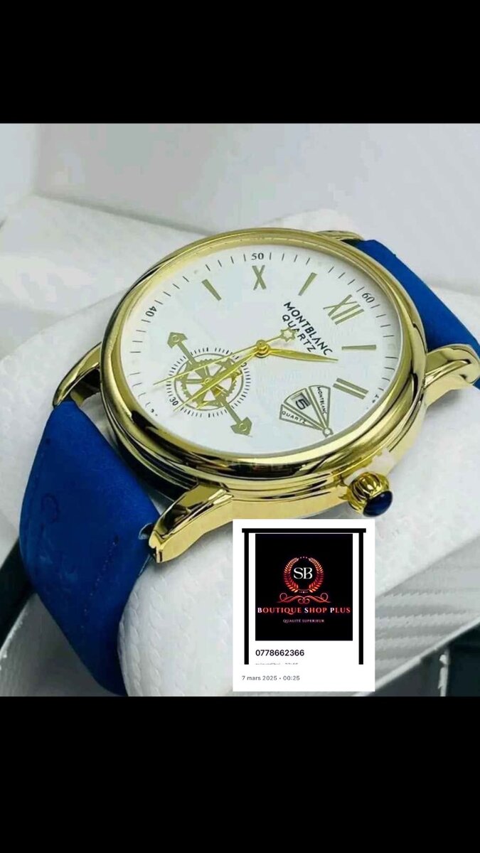 Montre mont blanc authentique avec sa boîte