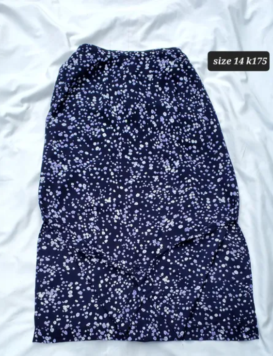 blue skirt