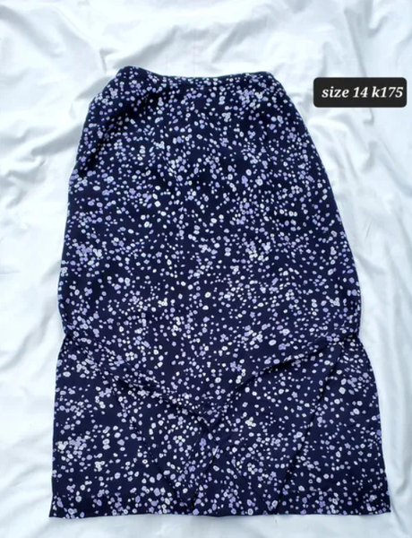 blue skirt