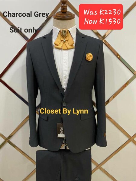 black men's suit