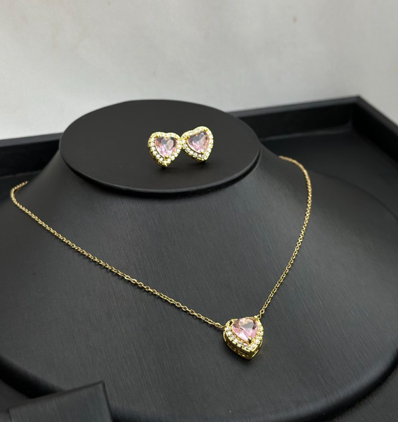 Necklace + earrings