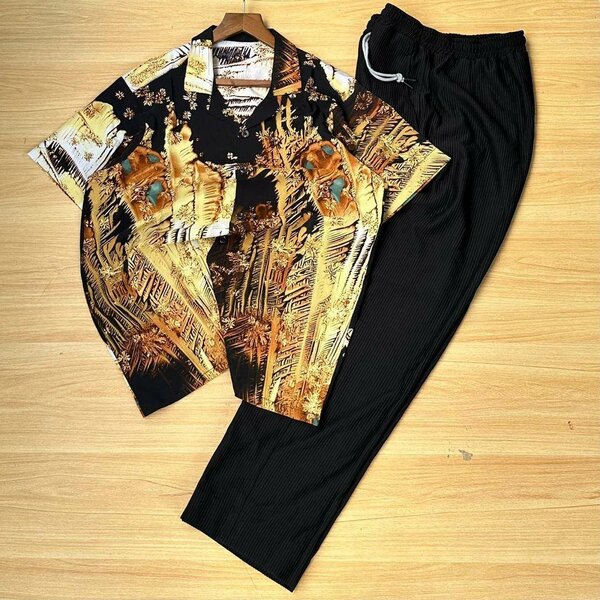 Solid fashion top and down